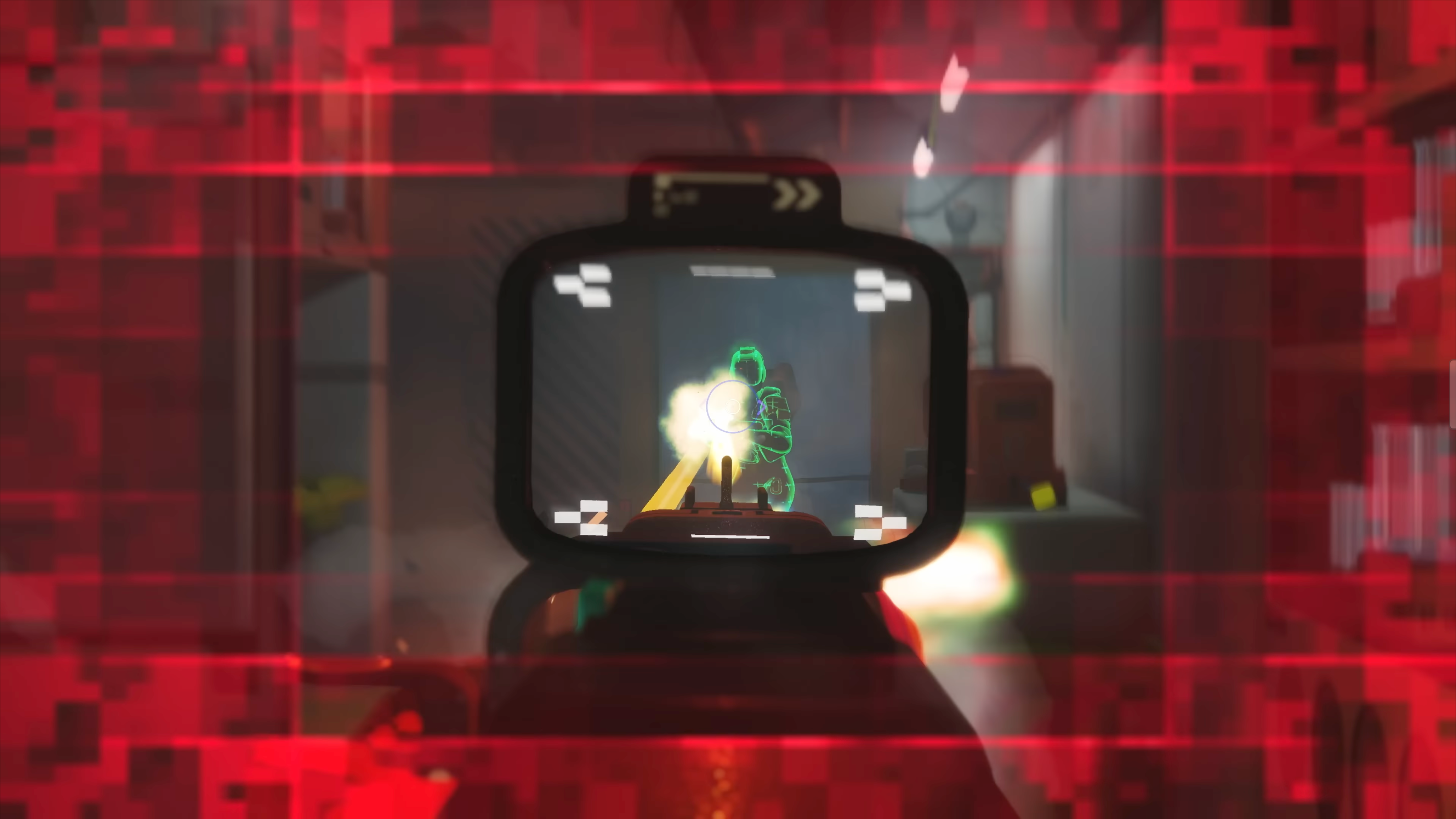 Marathon aiming down sights while taking damage.