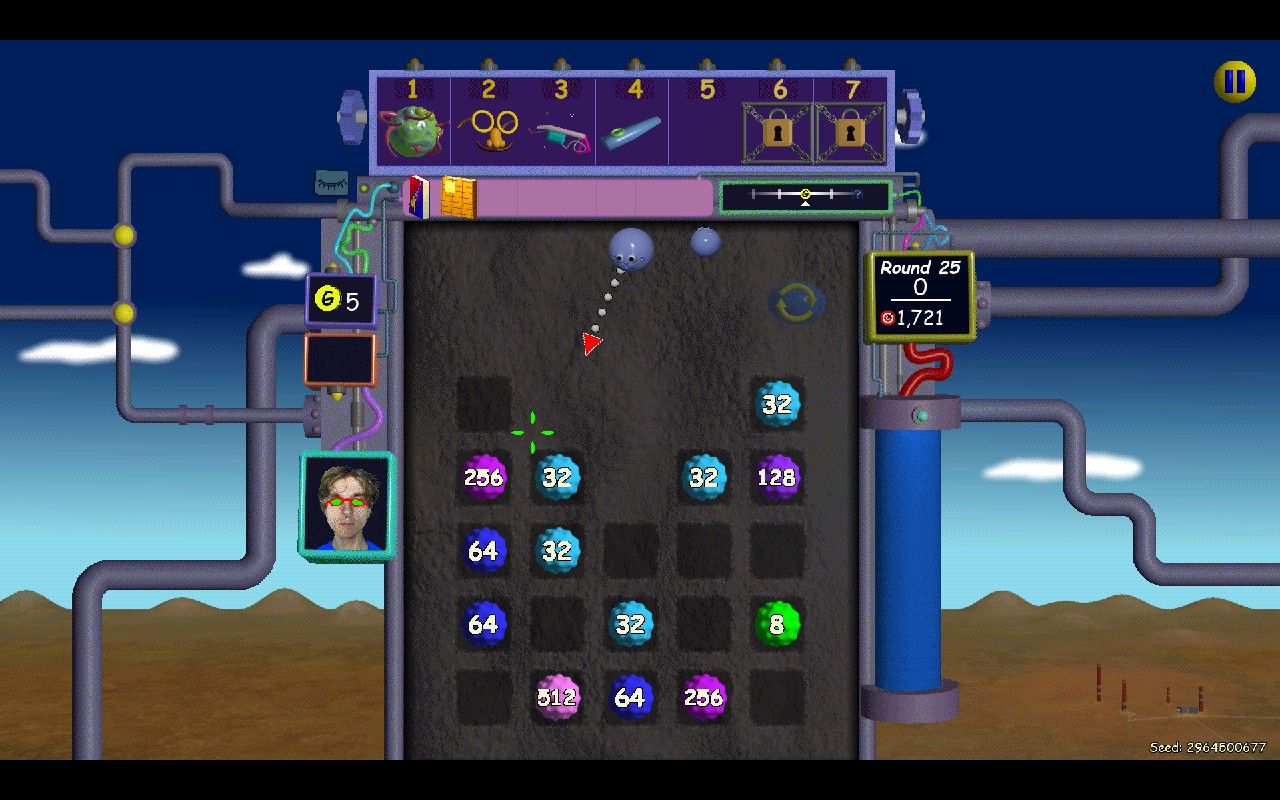 Nubby's Number Factory Plinko-style board.