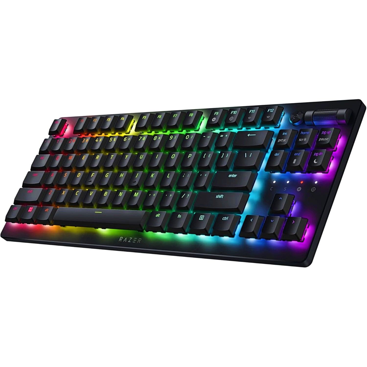 razer deathstalker v2 pro tenkeyless on a white background.