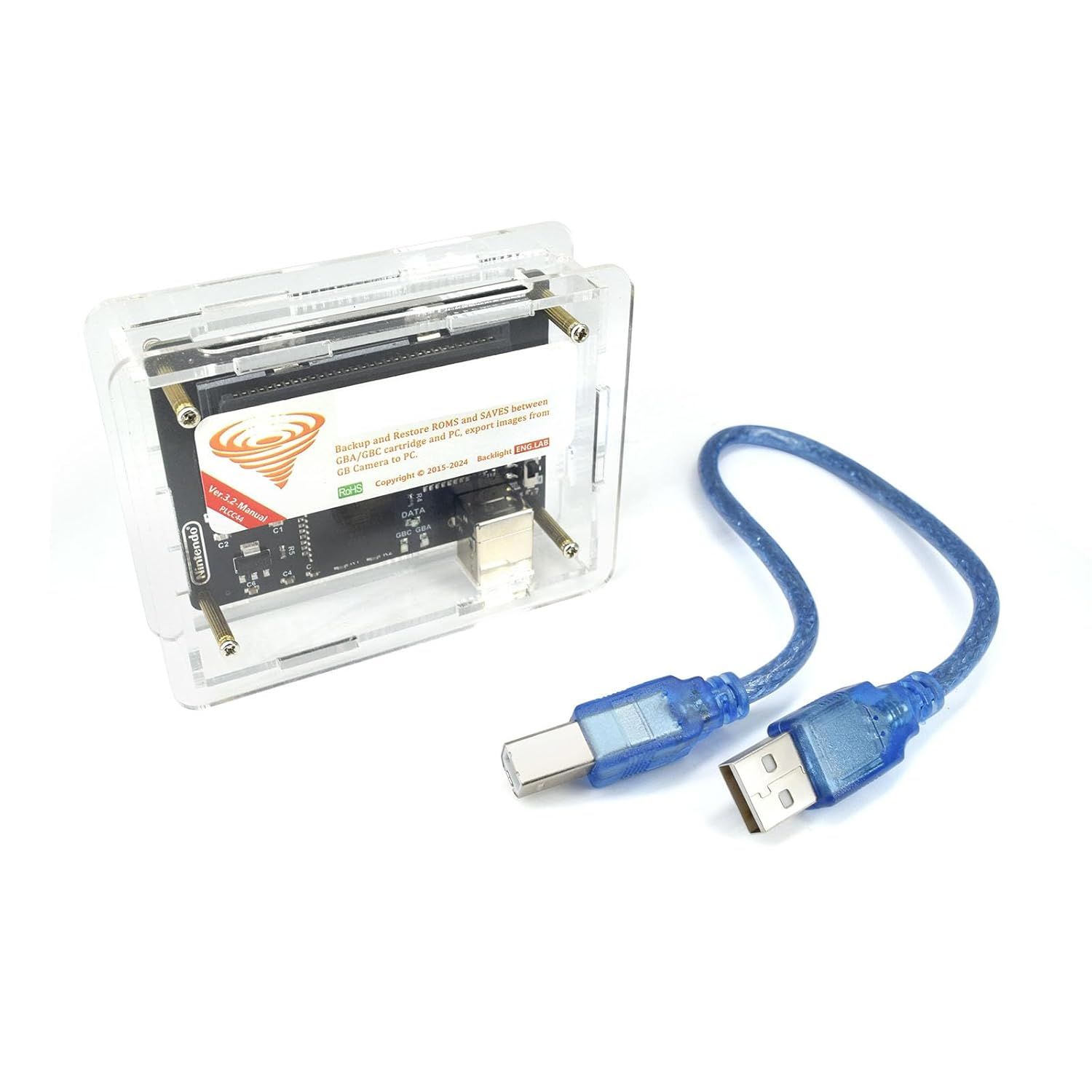 XBERSTAR for Flash Boy 3.1 Cyclone GBC&GBA ROMS Gameboy Cartridge Flasher Dumper & USB Cable