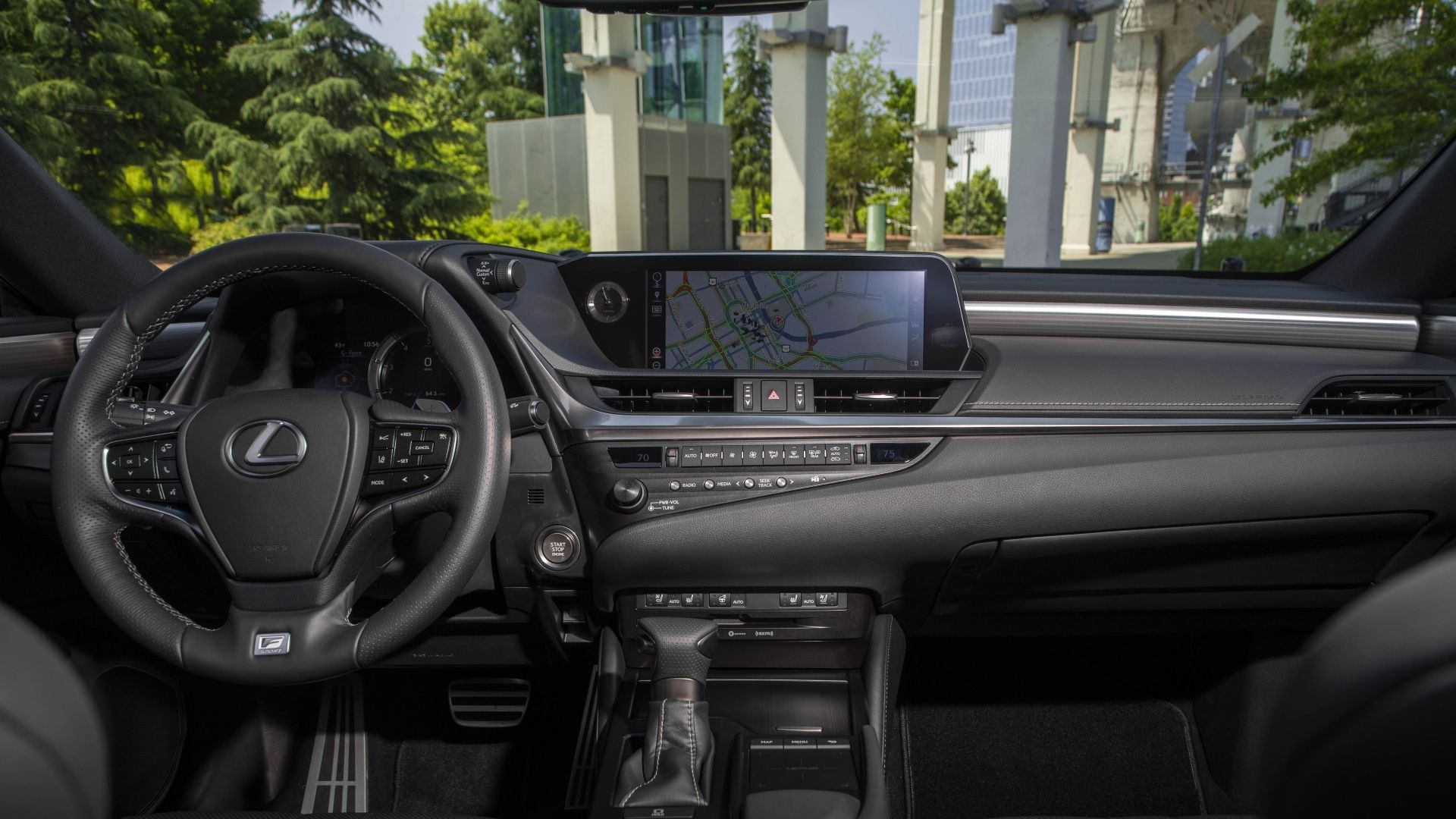 Interior shot of a 2020 Lexus ES