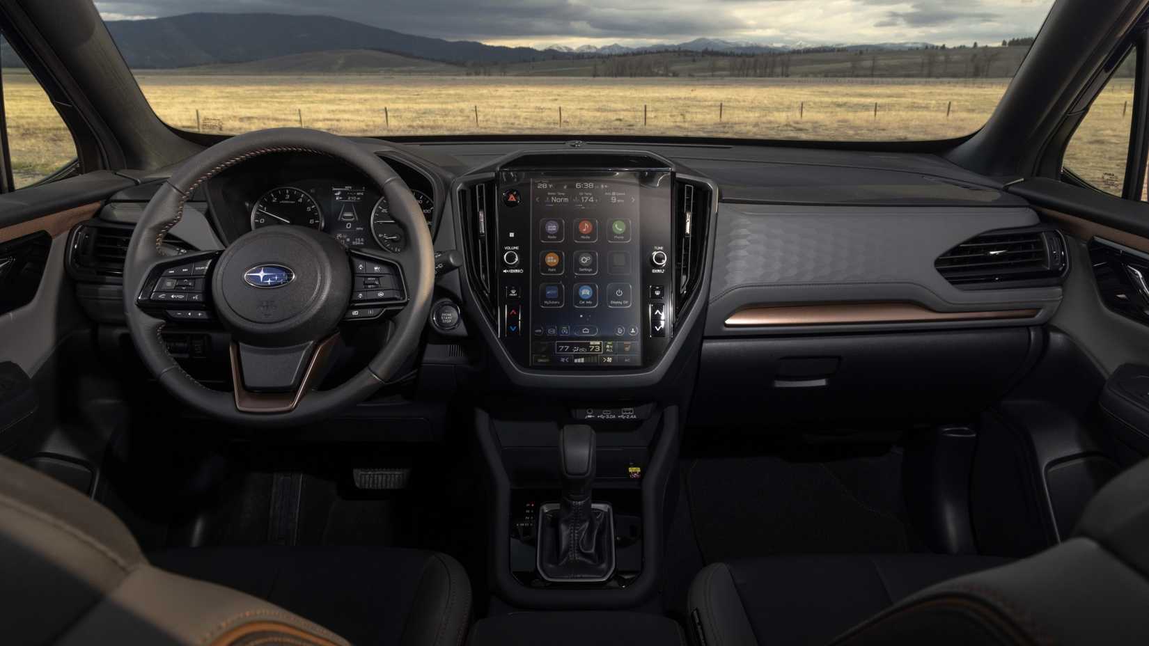 Shot of the dashboard in a 2025 Subaru Forester