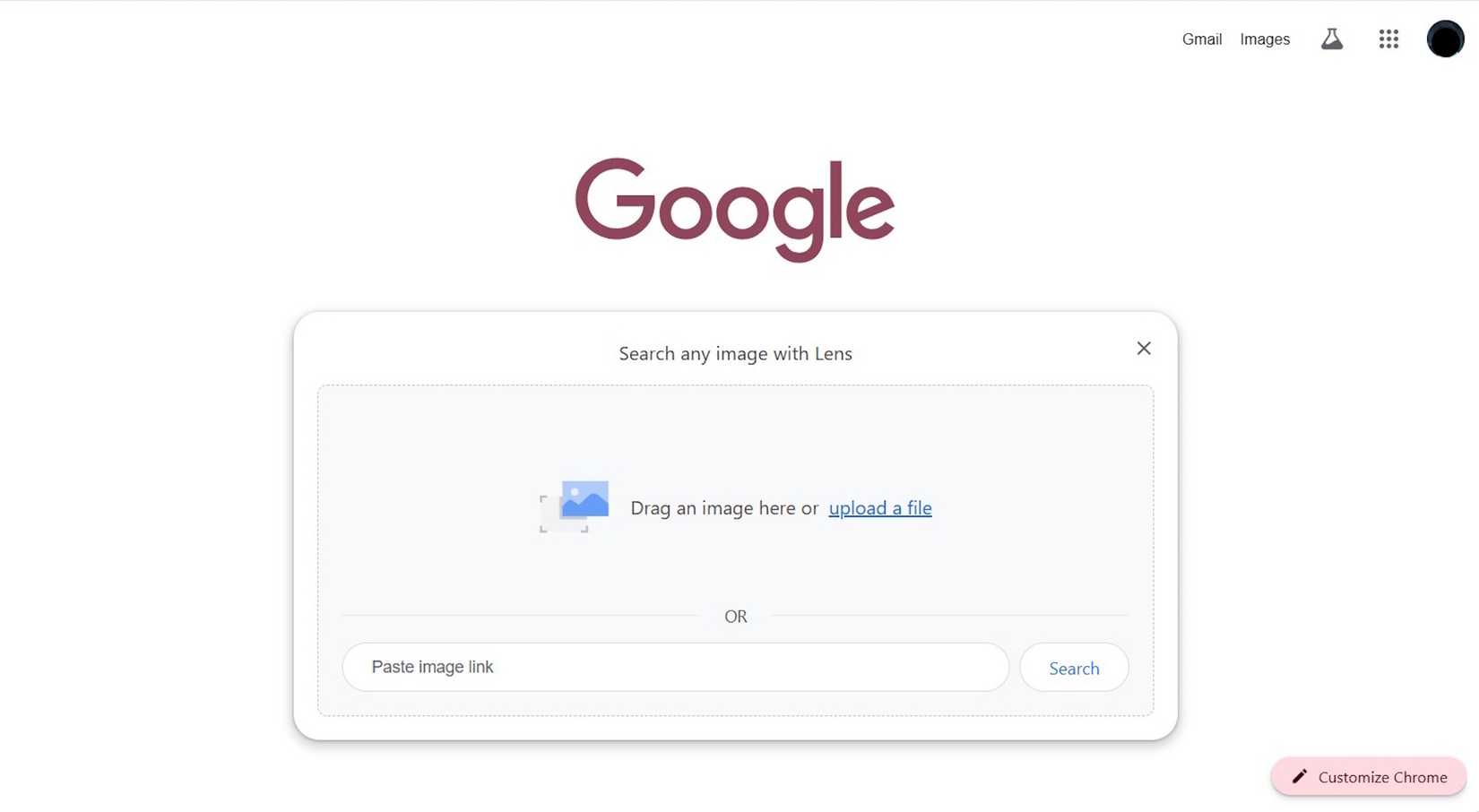 Image showing Google Lens in Chrome