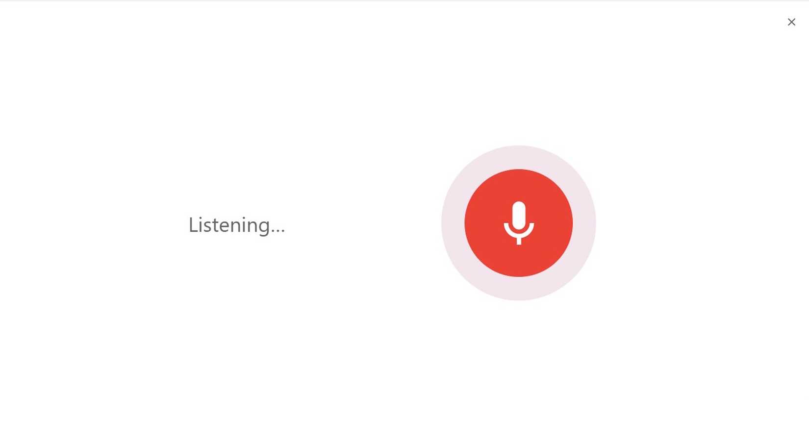 Image showing Google Voice Search in Chrome
