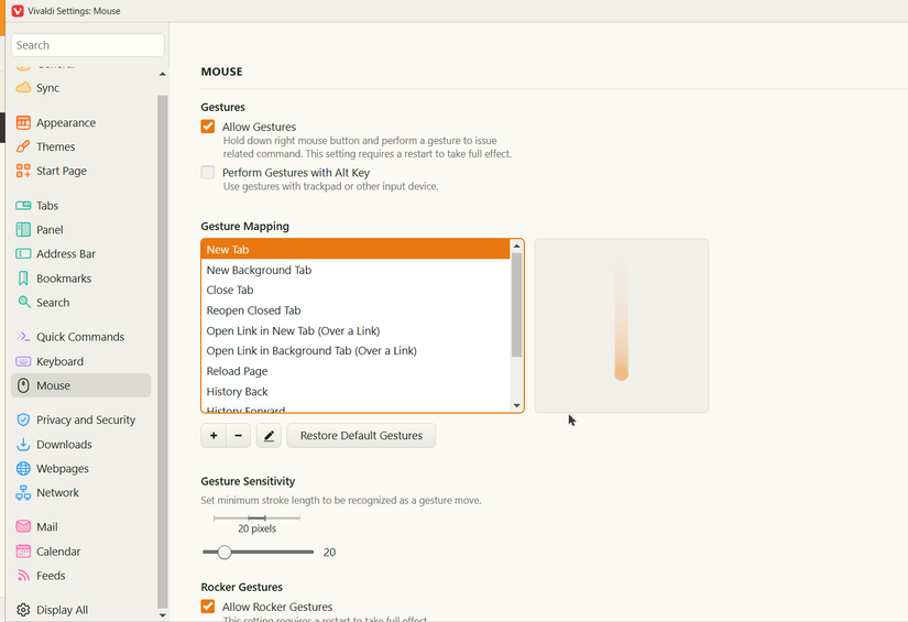 Using Vivaldi's mouse gestures for spatial navigation.