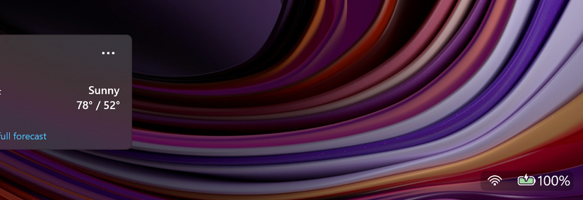 New battery icon in lock screen.