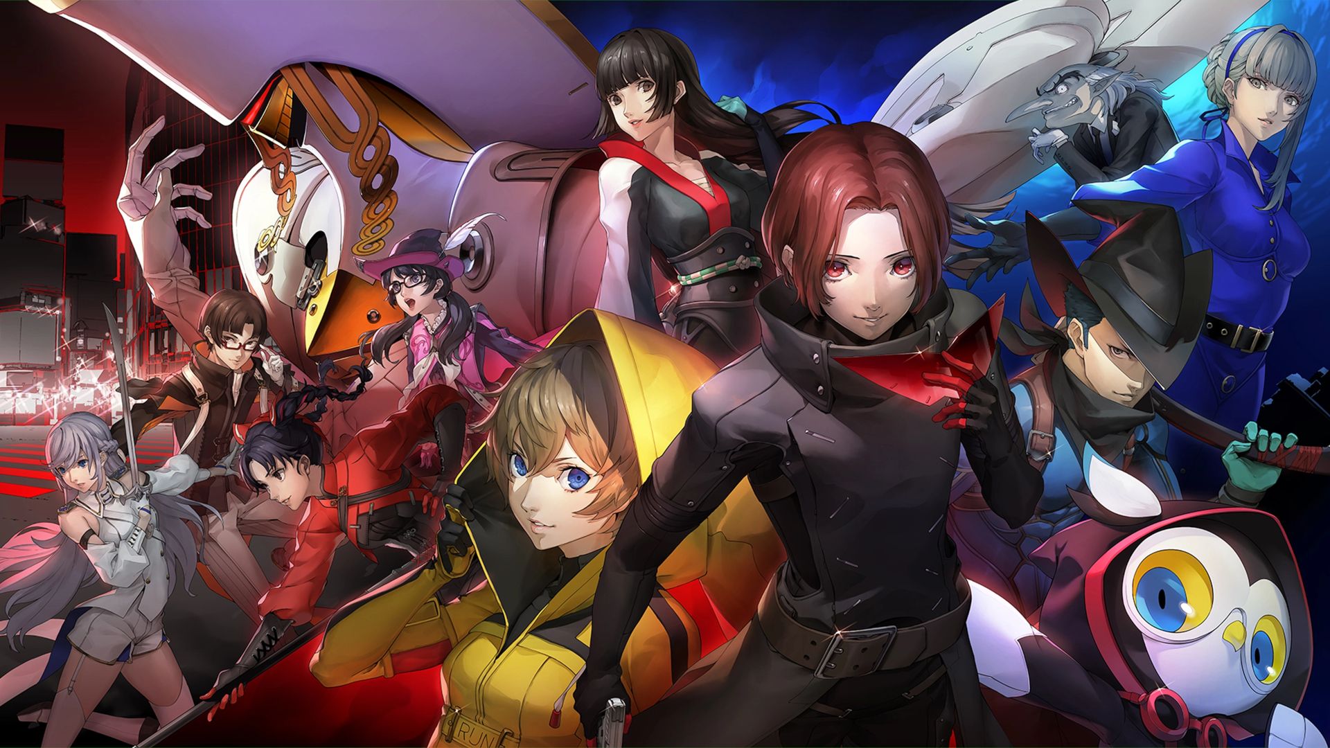 Promotional art featuring the main characters of Persona 5: The Phantom X.