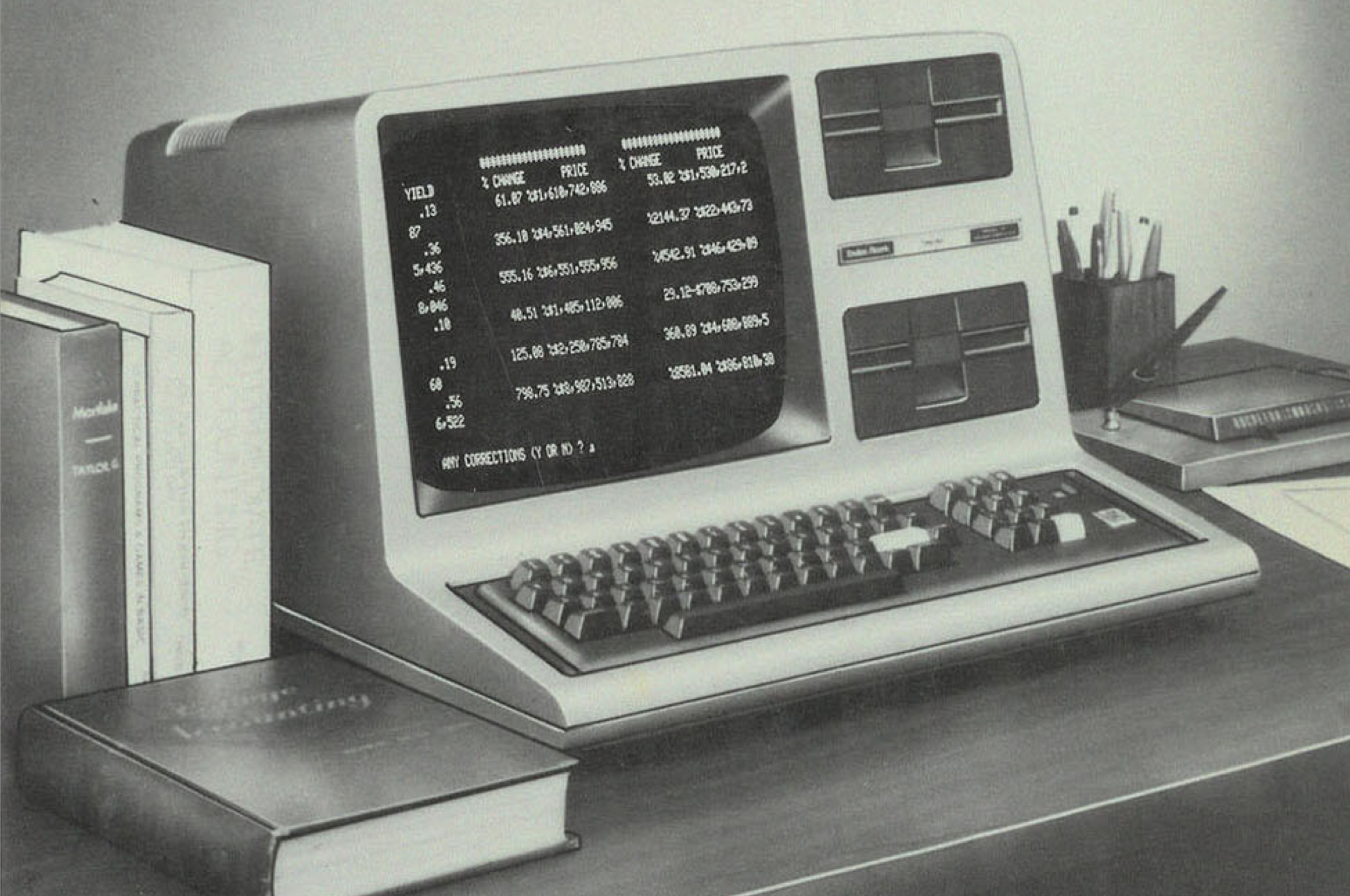 TRS-80 Model III from Tandy Radio Shack.
