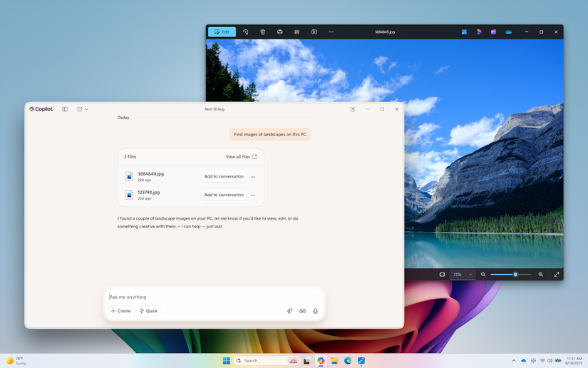 Semantic file search in Copilot