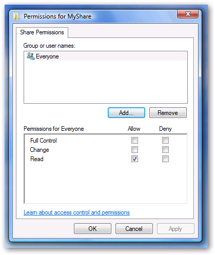 How To Share a Folder the XP Way in Windows Vista