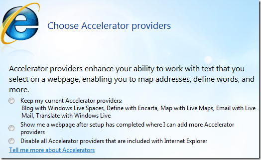 choose accelerator providers