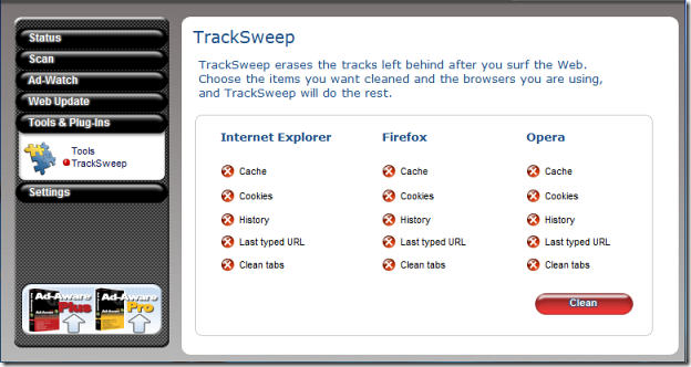 tracksweep