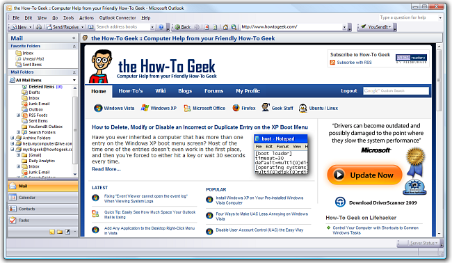 Outlook in Web View