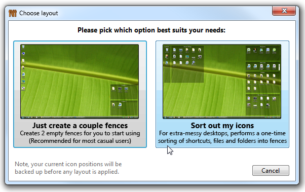 2 - Choose Layout