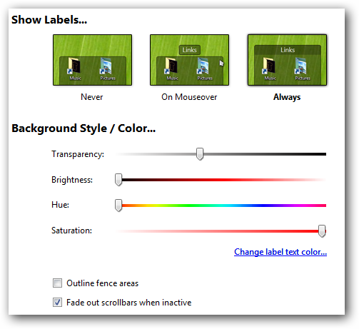 Customize Look
