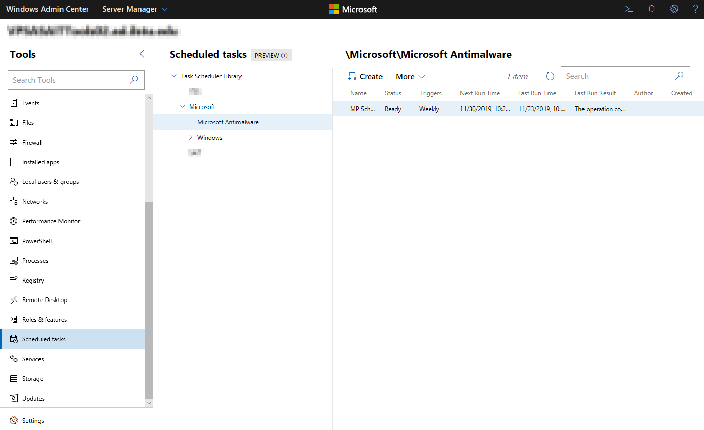Managing Window-scheduled takes remotely.
