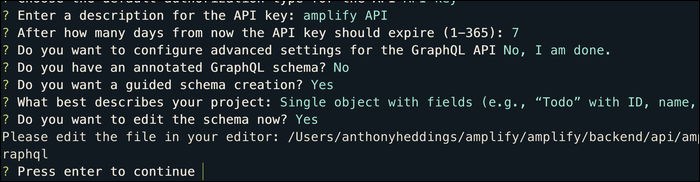amplify graphql schema