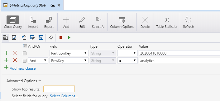 azure query conditions