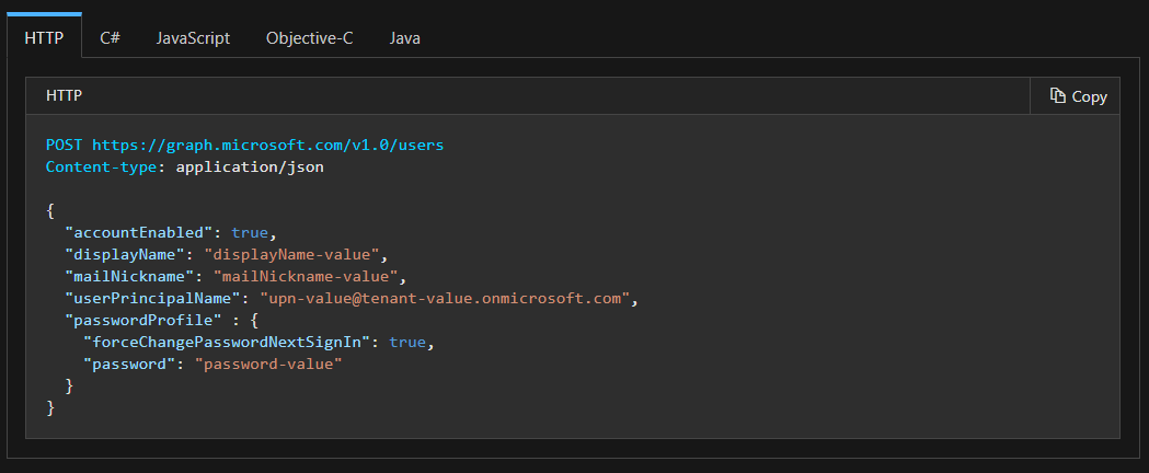 Perform a write operation and create a user.