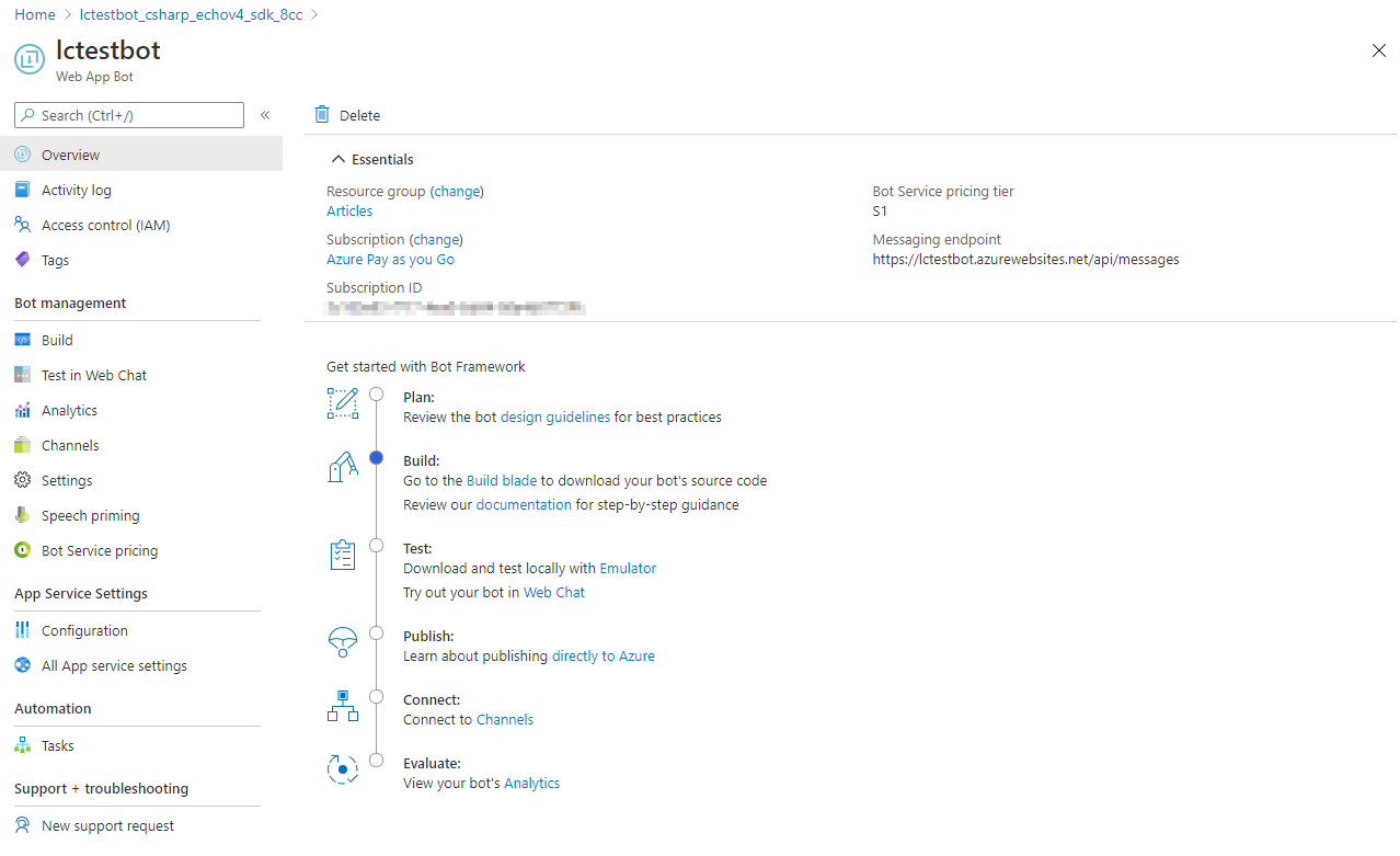 Building your Web App Bot