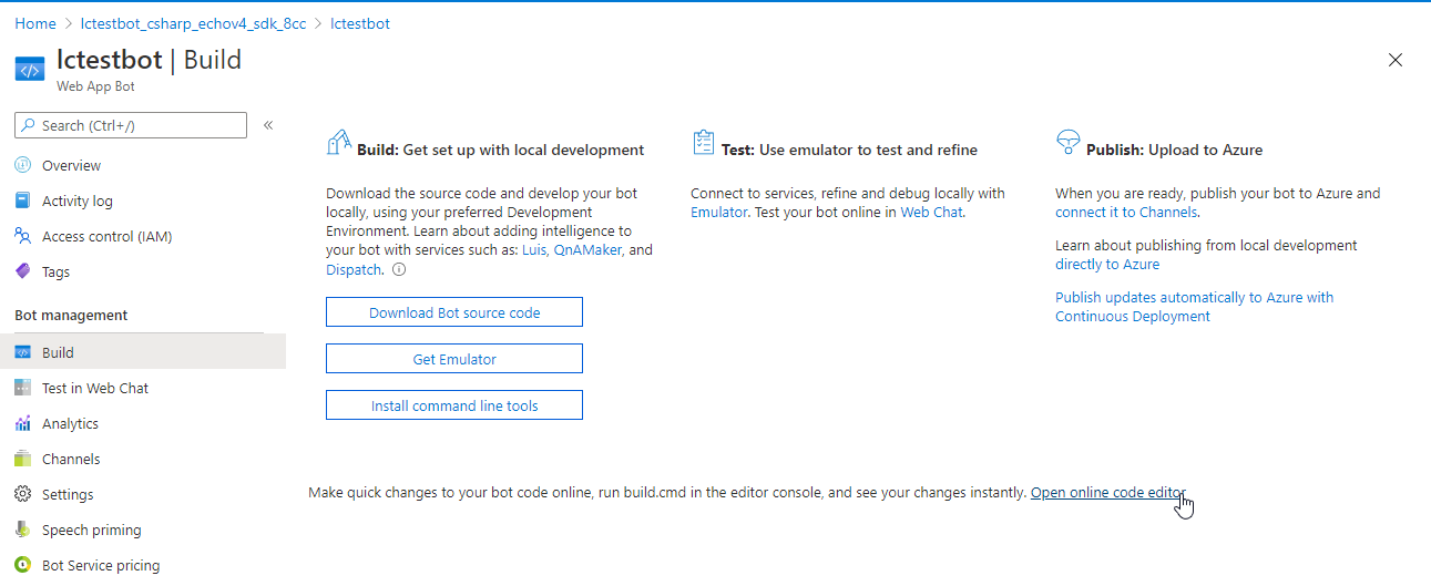 App Service Editor where you modify and rerun code