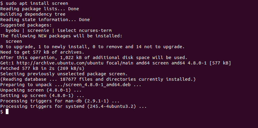 Installing GNU Screen