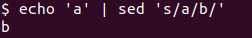 A simple Bash pipe example with sed regex text replacement