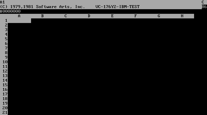 VisiCalc for DOS