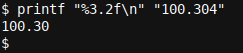 Printing a well formatted float with printf