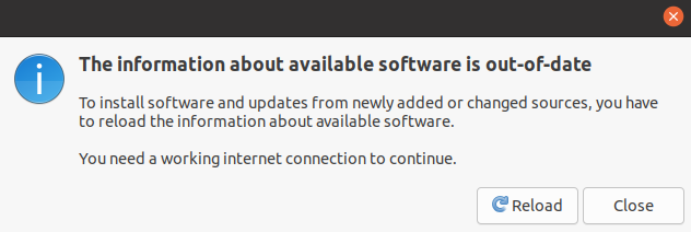 Question to reload the repositories shown by Ubuntu when enabling (or disabling) repositories