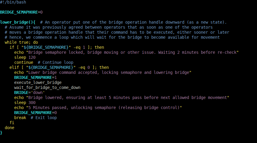 A semaphore implementation in Bash