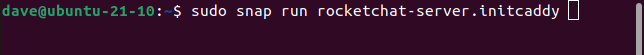 Starting rocket.chat server from the command line