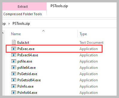 Extract PsExec.exe for use with BatchPatch