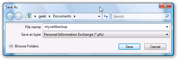 Back Up Your File Encryption Key in Windows Vista