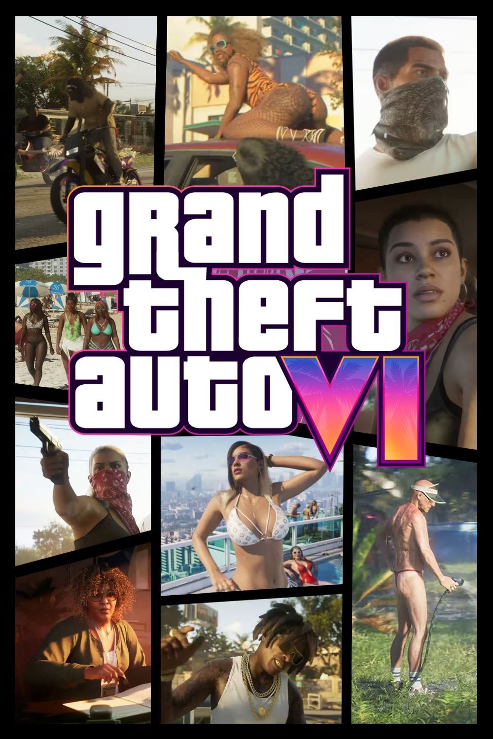 Custom Grand Theft Auto VI cover art.