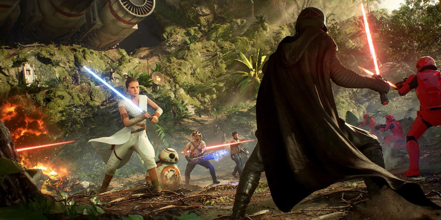 A screenshot from the game Start Wars: Battlefront 2.