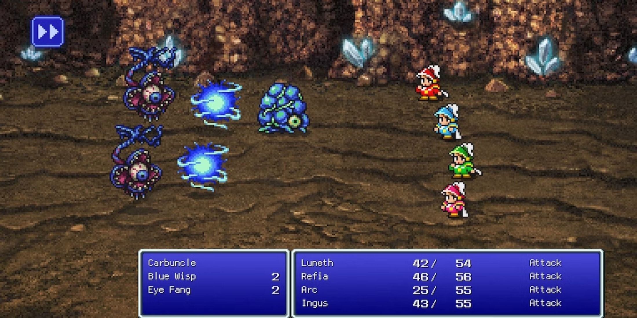 A screenshot from JRPG Final Fantasy.