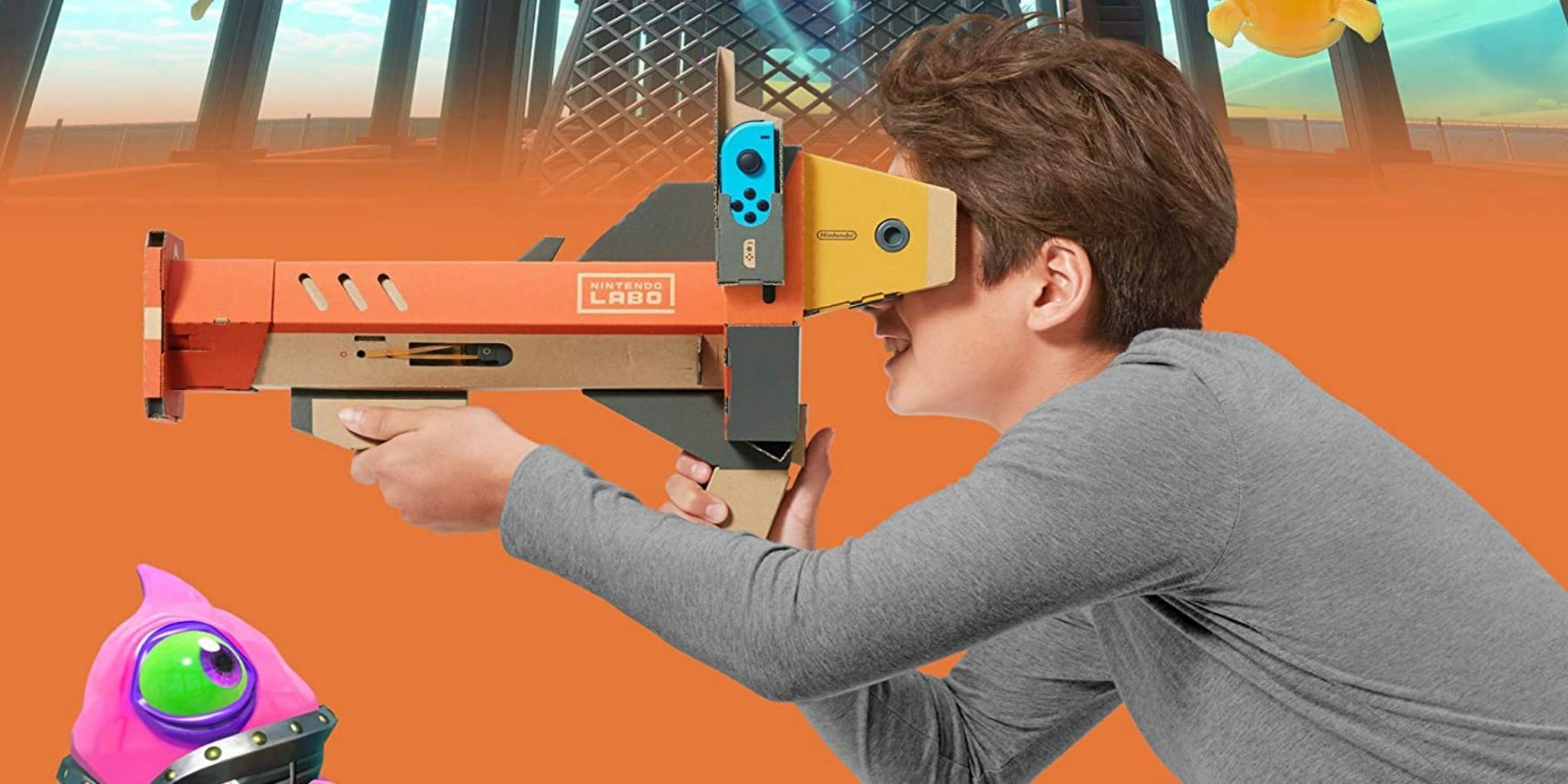 Nintendo Labo and a Switch console.