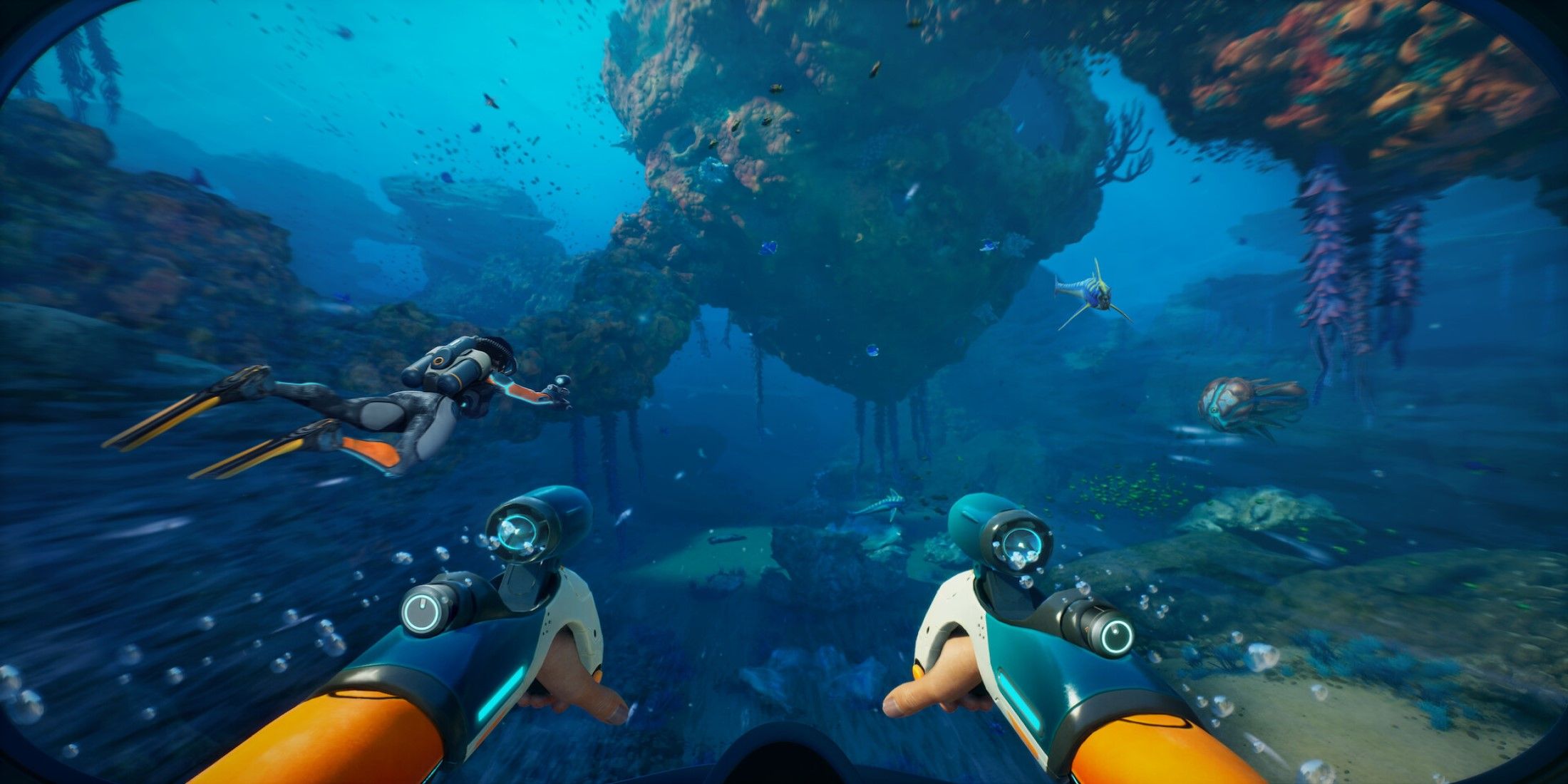 A screenshot from the game Subnautica.