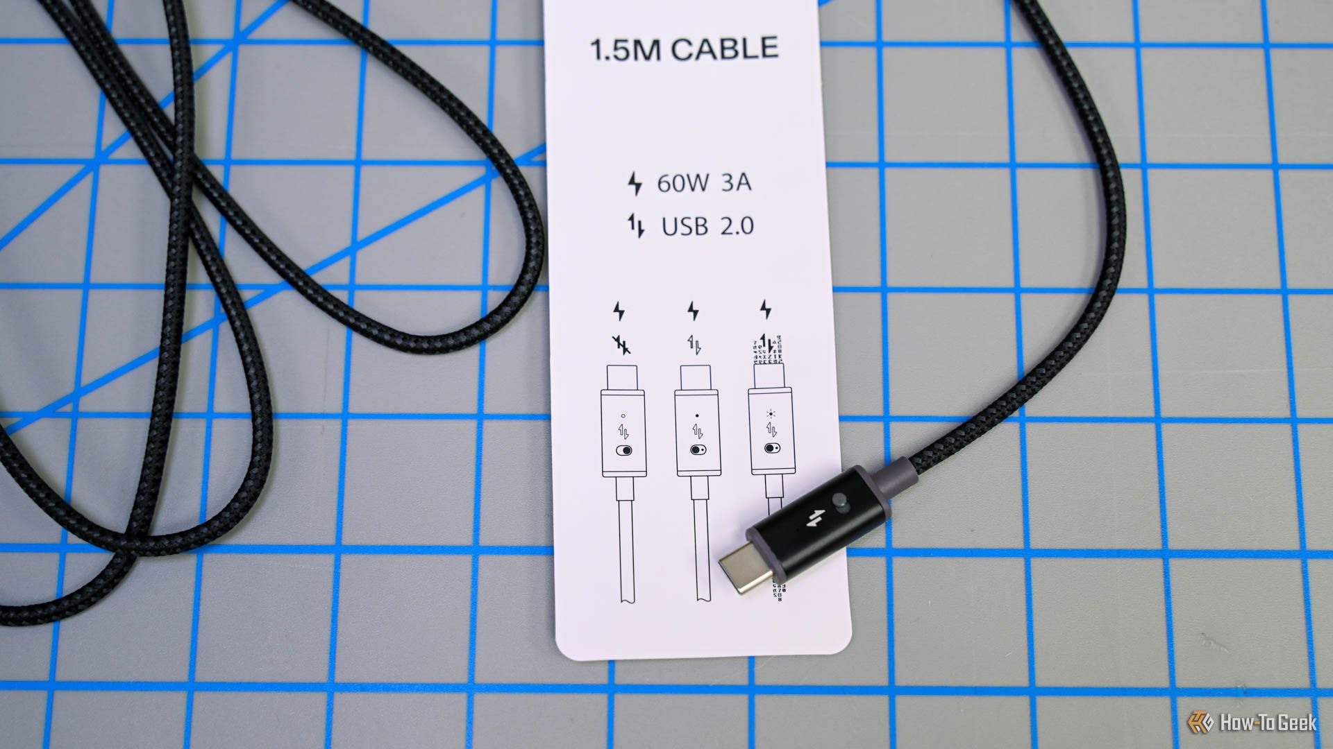 The OSOM Privacy Cable with the paper explaining the modes