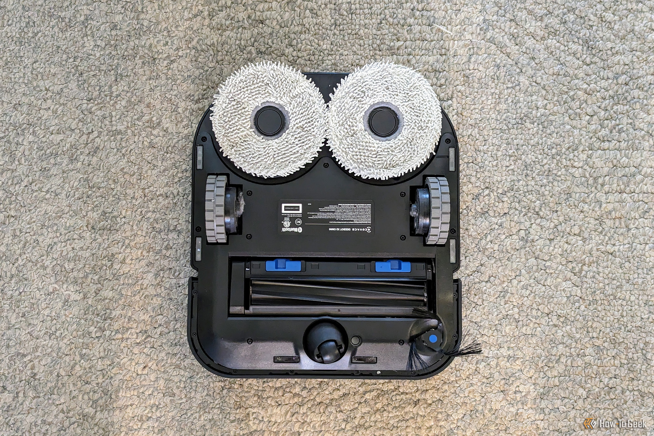 Ecovacs Deebot X2 Omni mopping pads and rollers.