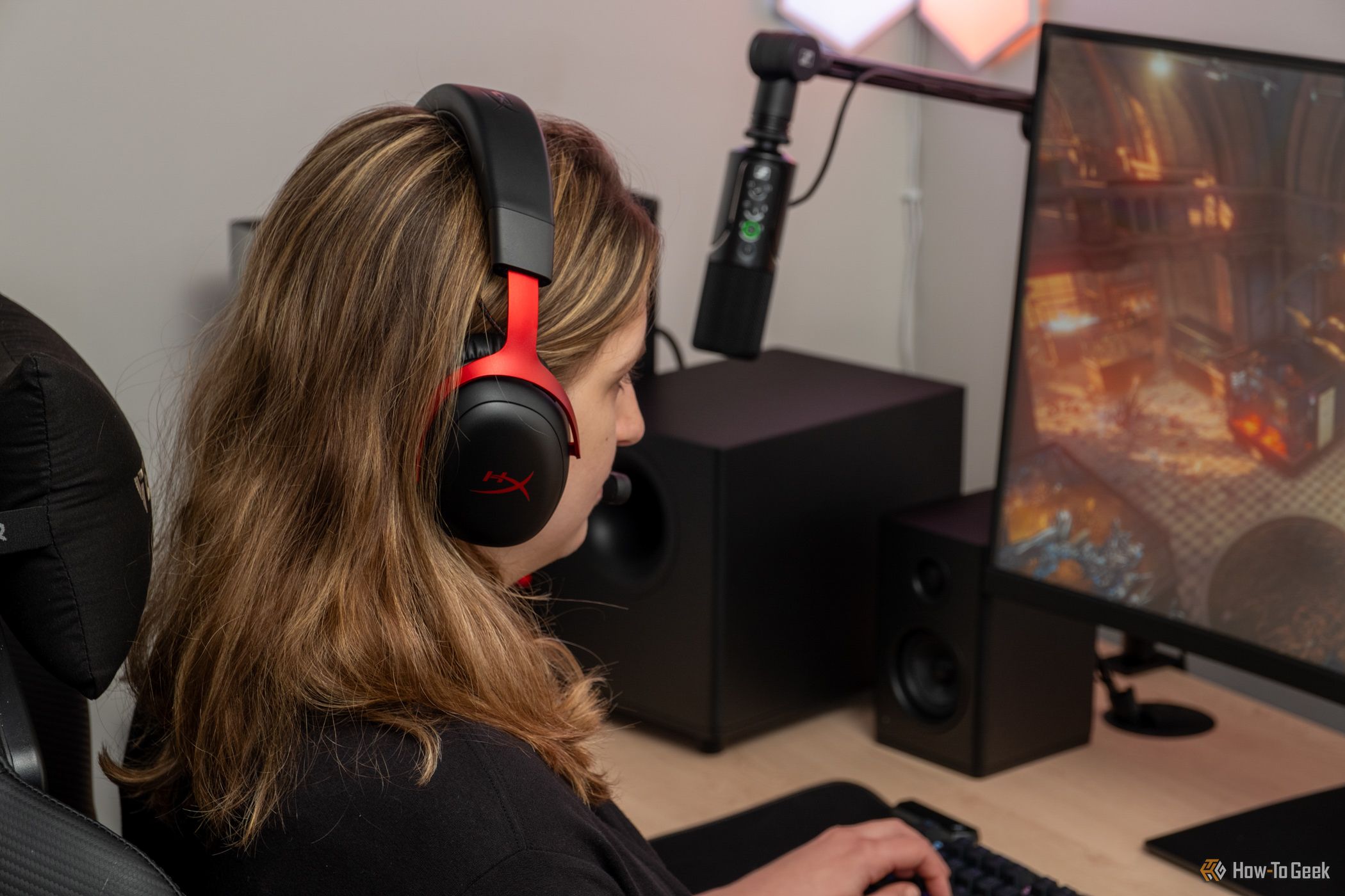 HyperX Cloud III Wireless Headset being used to game