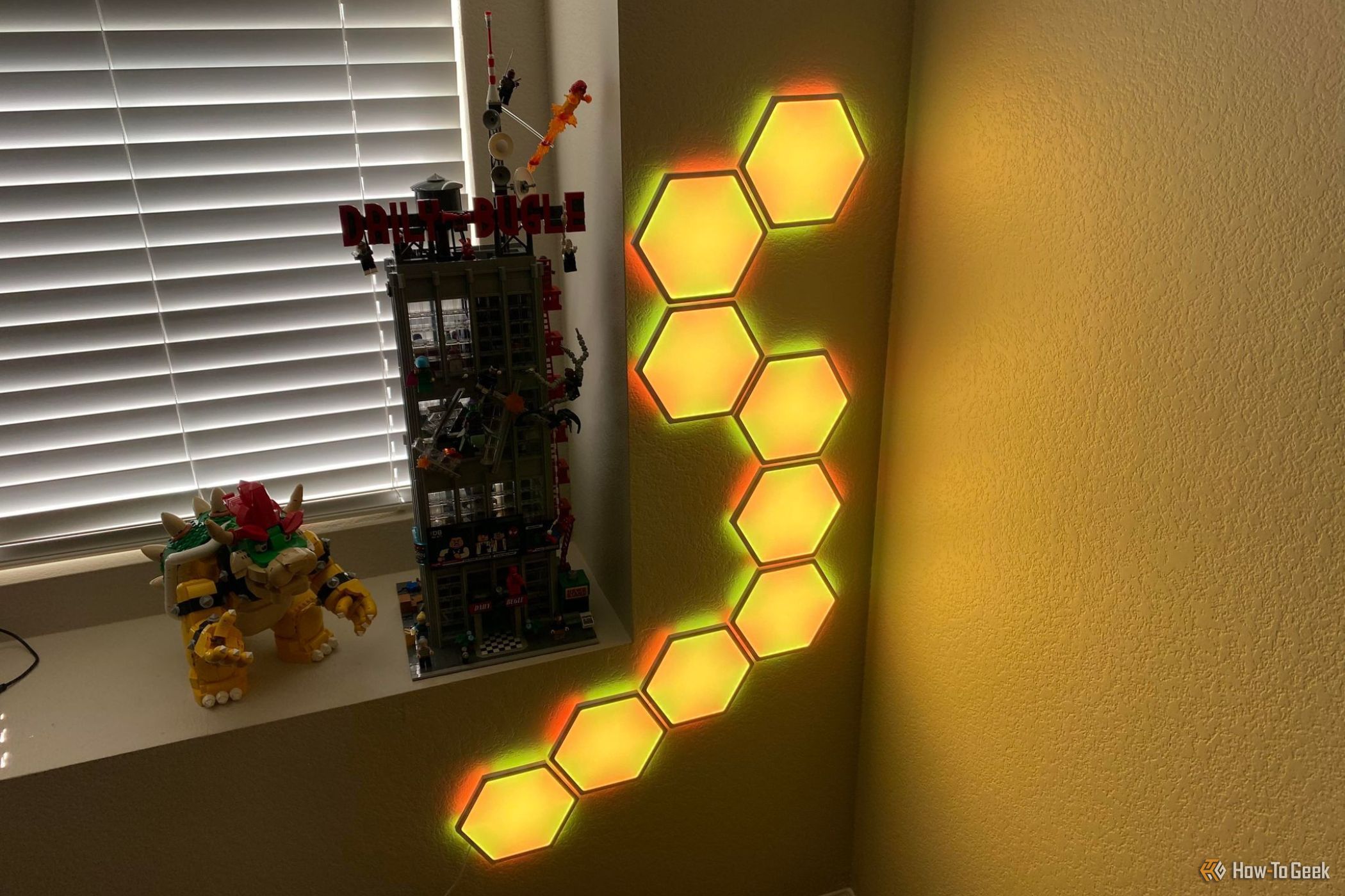 Cync Hexagon Light Kit Individual lights divided into six segments