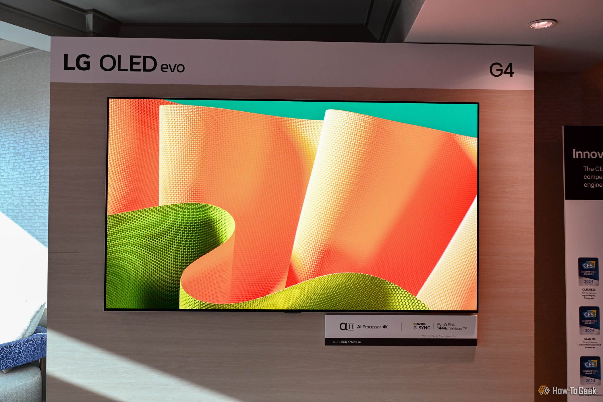 A LG G4 OLED evo at CES 2024.