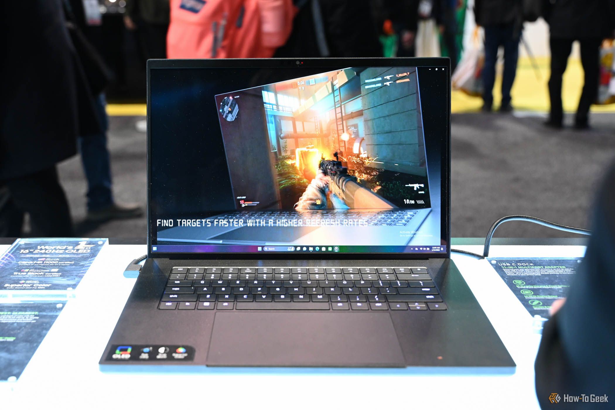 Razer Blade 16 gaming laptop at CES 2024.