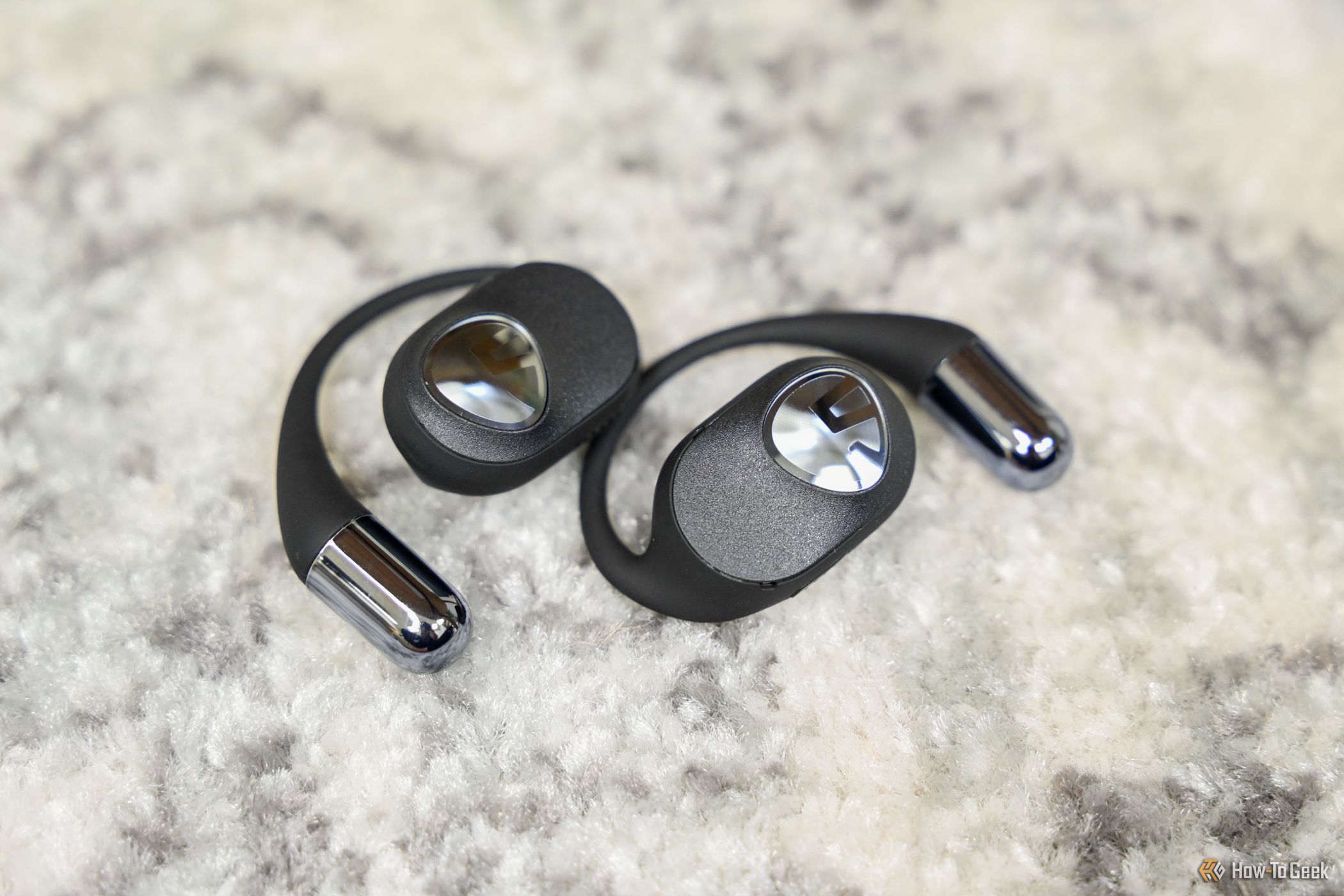 A pair of SoundPeats GoFree 2 earbuds