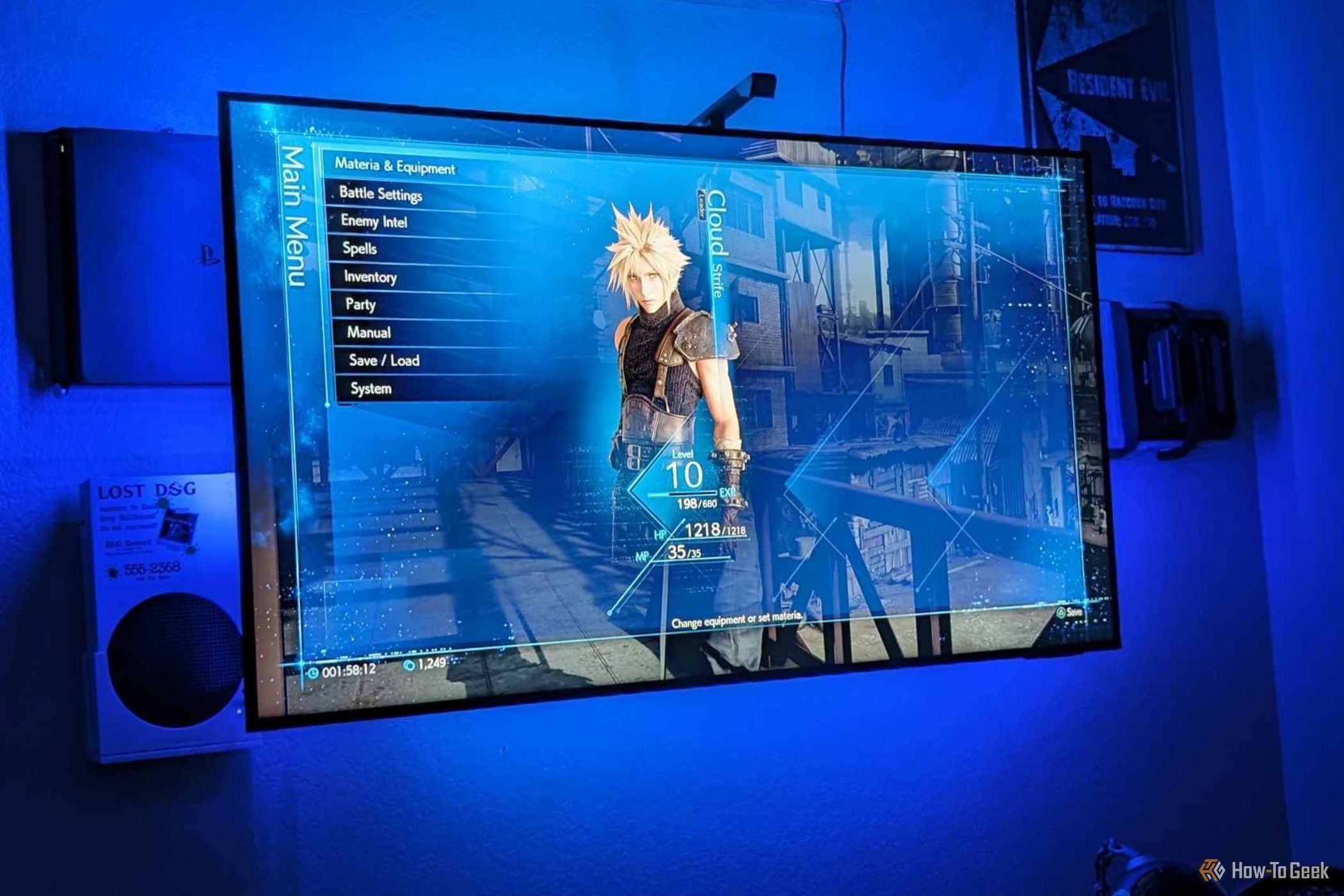 Govee TV Backlight 3 Lite with TV displaying Final Fantasy VII Remake
