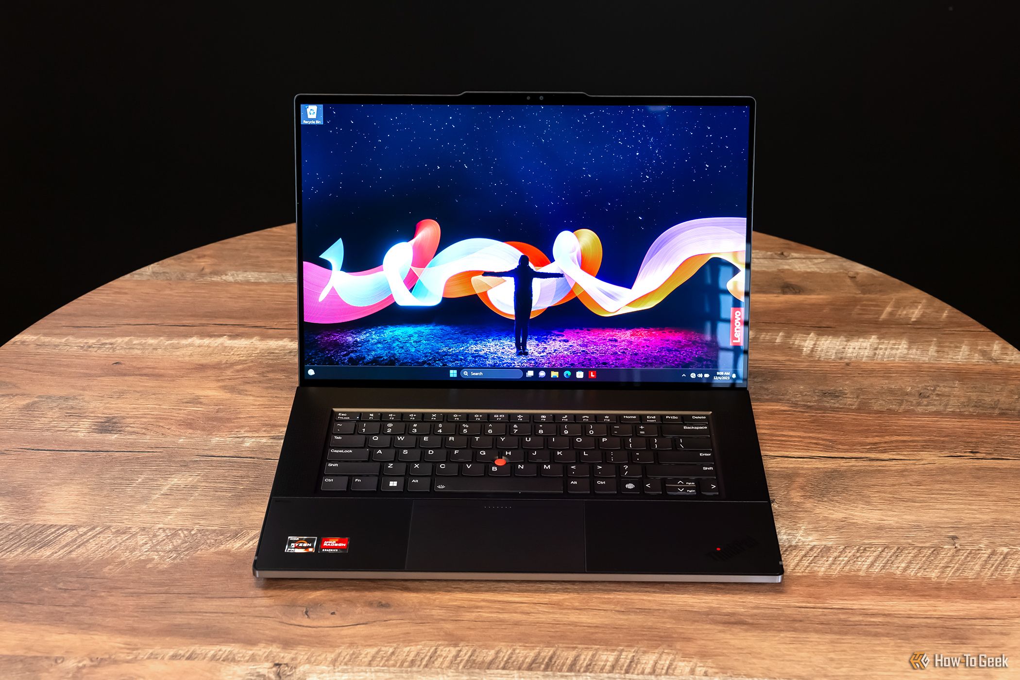 The background screen of the Lenovo ThinkPad Z16 Gen 2 AMD.