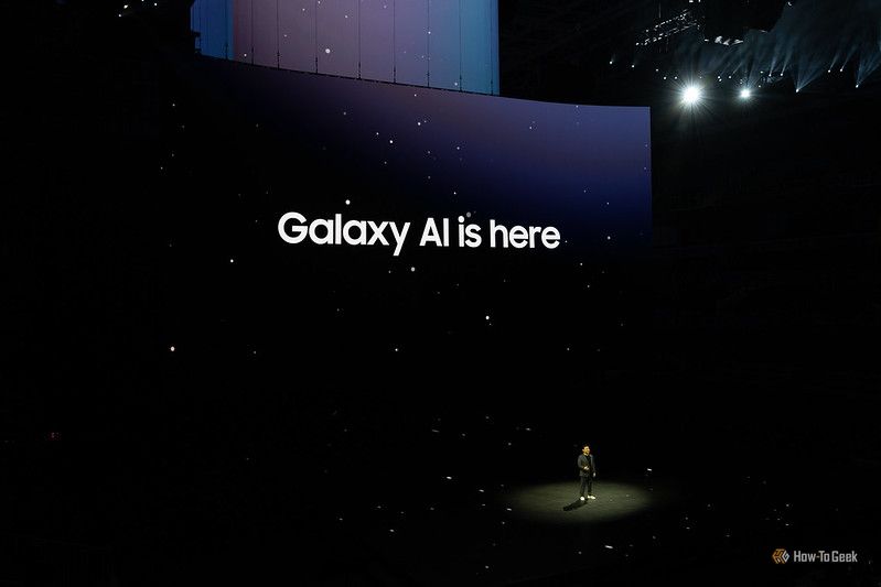 TM Roh presenting Galaxy AI at Samsung Galaxy Unpacked 2024