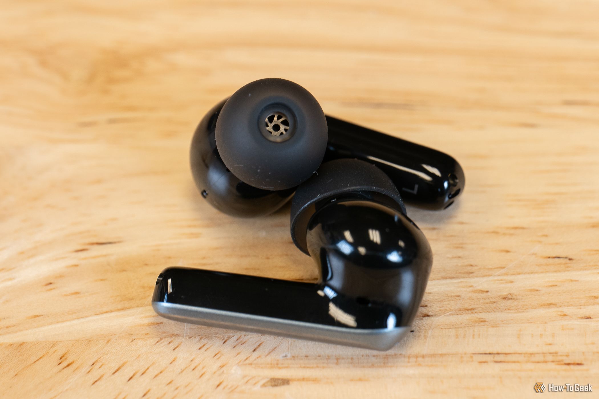 Close up of the Air 2 earbuds